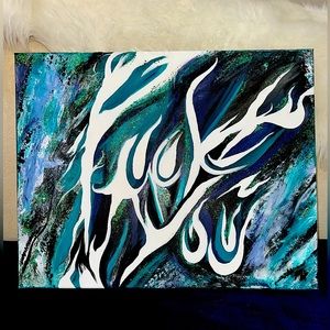 Hand-painted Custom Acrylic Wall Painting